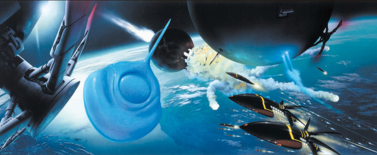 Jim_Burns for "The Reality Dysfunction (Night's Dawn #1)" by Peter F. Hamilton