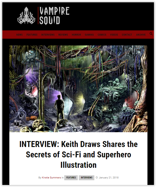 Vampire Squid Interview with Keith Draws