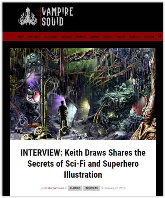 Vampire Squid Interview with Keith Draws